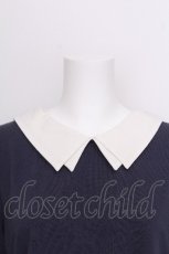 画像4: axes femme / レース襟セットクレリックプルオーバー  オフｘ紺 S-26-06-29-003-AX-TO-HR-ZS (4)