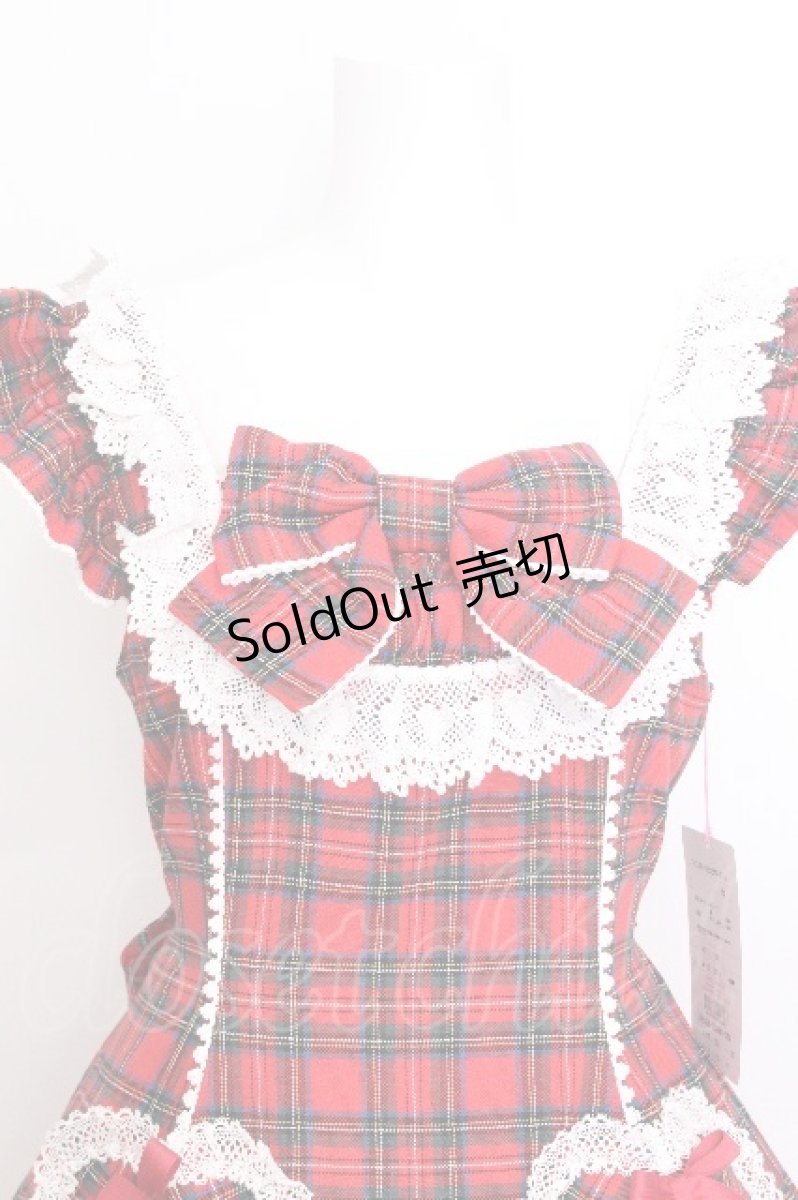 画像3: Angelic Pretty / Cute Heartジャンパースカート(タータン)  赤 S-26-06-29-041-AP-OP-HR-ZS (3)