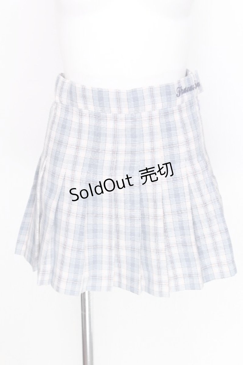 画像1: TRAVAS TOKYO / Check pleated skirt  サックス S-26-06-29-055-PU-SK-HR-ZS (1)