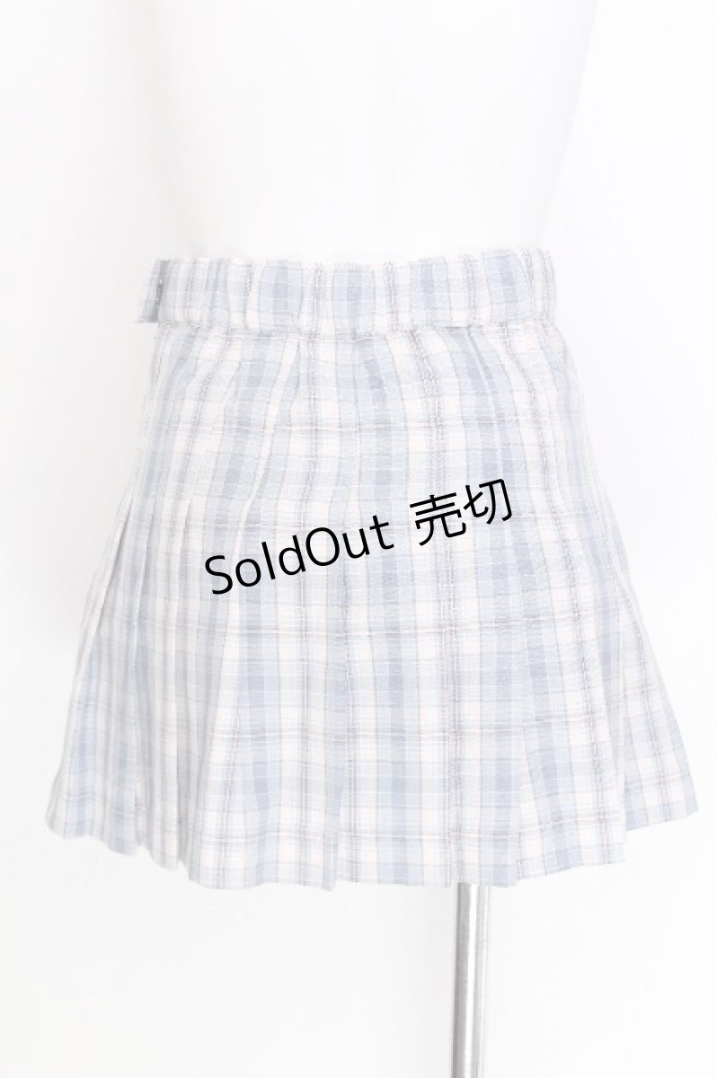 画像2: TRAVAS TOKYO / Check pleated skirt  サックス S-26-06-29-055-PU-SK-HR-ZS (2)