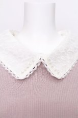 画像3: axes femme / 2WAY襟付きリブトップス  ピンク S-26-06-29-007-AX-TO-HR-ZS (3)