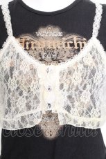 画像3: PUNK / 重ね着風トップス  黒ｘキナリ S-26-06-29-014-PU-TO-HR-ZS (3)