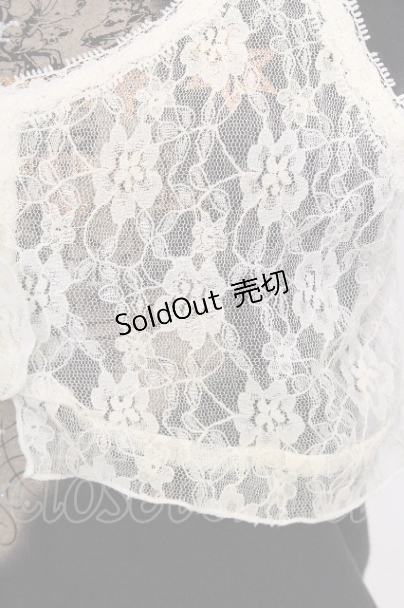 画像4: PUNK / 重ね着風トップス  黒ｘキナリ S-26-06-29-014-PU-TO-HR-ZS (4)