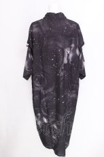 画像2: NieR Clothing / 転写シャツ  黒ｘグレー S-26-06-29-022-PU-BL-AS-ZS (2)