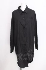 画像1: NieR Clothing / 刺繍シャツ  黒 S-26-06-29-024-PU-TO-AS-ZS (1)