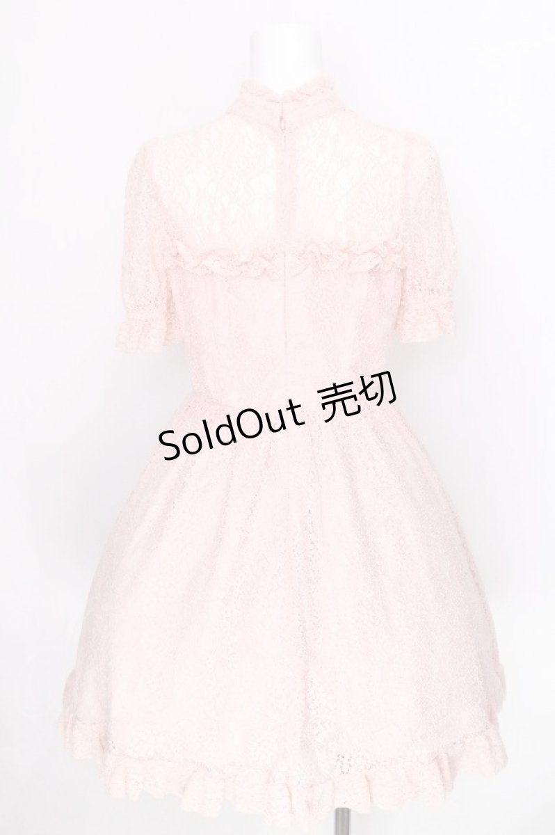 画像2: Princess Melody / デコルテ開き総レースワンピース  ピンク S-26-06-29-026-LO-OP-HR-ZS (2)