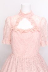 画像3: Princess Melody / デコルテ開き総レースワンピース  ピンク S-26-06-29-026-LO-OP-HR-ZS (3)