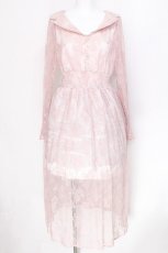 画像1: Ank Rouge / 総レースロングワンピース  ピンク S-26-06-29-027-CA-OP-HR-ZS (1)