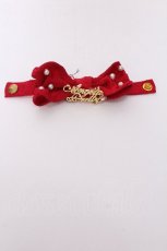 画像1: Angelic Pretty / Angelicプレートグログランリボンリストバント  赤 S-26-07-01-006-AP-AC-SZ-ZS (1)