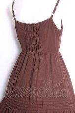 画像4: Victorian maiden / シャーリングシフォンロングアンダードレス  ブラウン S-26-07-01-034-CL-OP-AS-ZS (4)