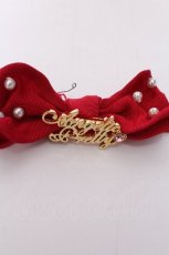 画像2: Angelic Pretty / Angelicプレートグログランリボンリストバント  赤 S-26-07-01-006-AP-AC-SZ-ZS (2)