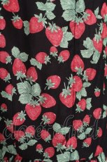 画像4: Jane Marple / Strawberry gardenダブルリボンドレス  黒ｘ赤 S-26-07-01-045-JM-OP-AS-ZS (4)