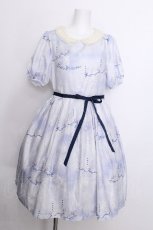 画像1: Leur Getter / Dreamy Carousel袖付ワンピース M サックス S-26-07-01-018-LU-OP-AS-ZS (1)