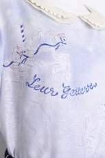画像2: Leur Getter / Dreamy Carousel袖付ワンピース M サックス S-26-07-01-018-LU-OP-AS-ZS (2)