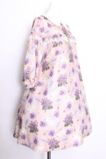 画像2: Leur Getter / Flower Letter袖付ワンピース  ピンク S-26-07-01-020-LU-OP-AS-ZS (2)
