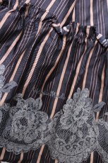 画像6: Victorian maiden / vintageレースレジメンドールドレス  紺ｘベージュ S-26-07-04-045-CL-OP-AS-ZS (6)