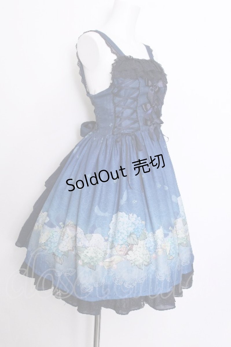 画像2: EQUINOX / 紫陽花ワンピース S ブルー S-26-07-04-047-LO-OP-HR-ZS (2)