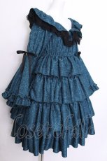 画像2: Vallee lys / Coquelicot Dress midi length Jacquard  グリーン S-26-07-04-049-GO-OP-AS-ZS (2)