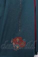 画像4: Ozz oneste / 裾刺繍サス付き袴スカート  グリーン S-26-07-04-051-OO-PA-AS-ZS (4)