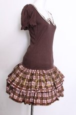 画像2: PUTUMAYO / blooming partyカットワンピース  ブラウン S-26-07-04-052-PT-OP-HR-ZS (2)