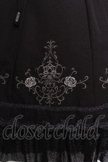 画像4: Ozz oneste / 裾バラ刺繍チュニック  黒 S-26-07-04-057-OO-OP-HR-ZS (4)