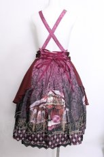 画像3: axes femme kawaii / シルクノクターンスカート  ワイン S-26-07-04-061-AX-SK-HR-ZS (3)