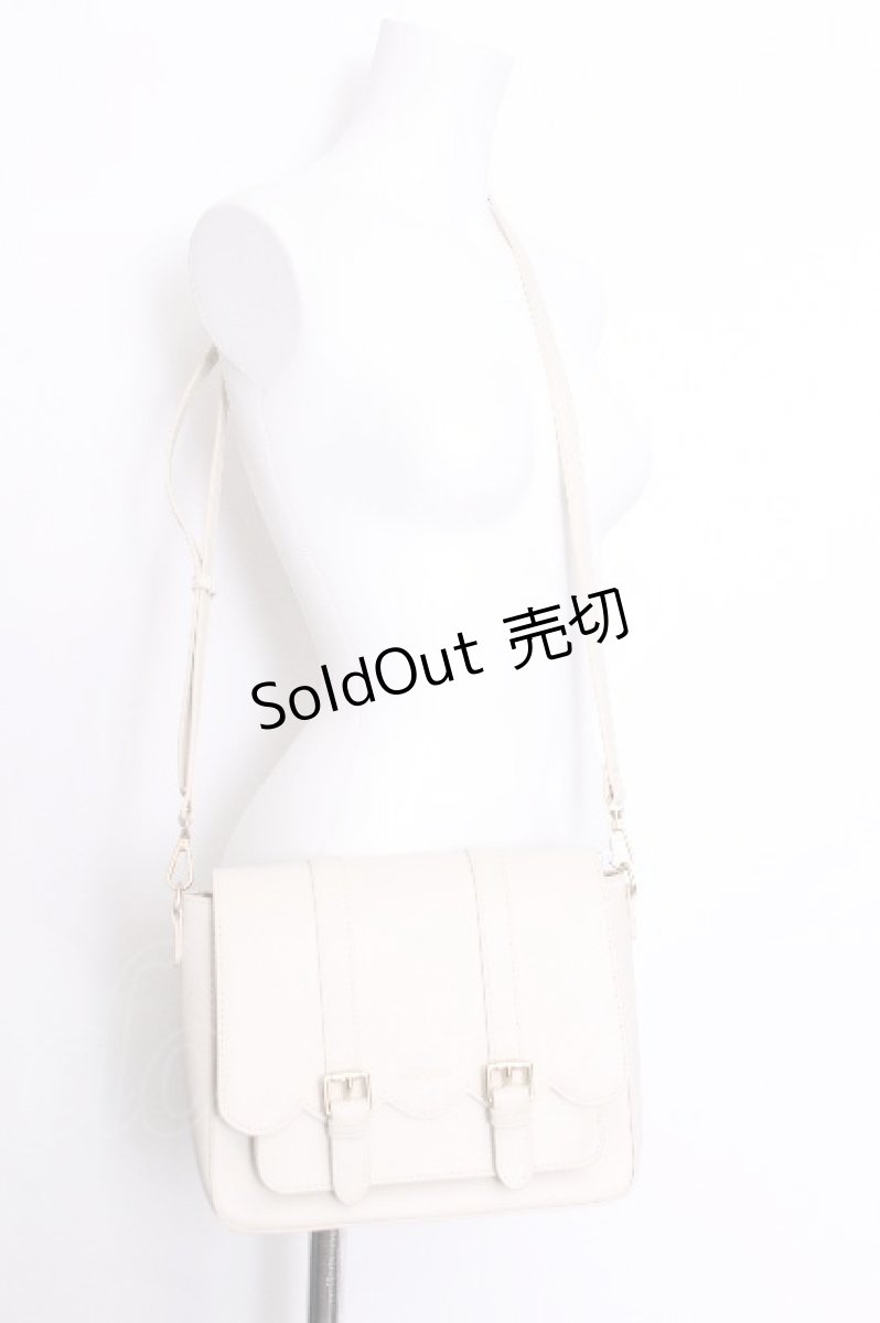 画像2: m petit by misako / スカラップショルダーバッグ  オフ S-26-07-04-010-LO-BG-AS-ZS (2)