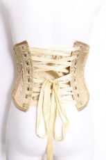 画像3: CORSET STORY(海外ロリータブランド) / スパンコールコルセット  イエロー S-26-07-04-011-LO-TO-AS-ZS (3)