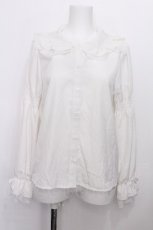 画像1: majoretty / 襟レースブラウス  白 S-26-07-04-015-LO-BL-AS-ZS (1)