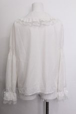 画像3: majoretty / 襟レースブラウス  白 S-26-07-04-015-LO-BL-AS-ZS (3)