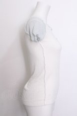 画像3: lilLilly / シアーラグランTシャツ  白ｘサックス S-26-07-04-018-LO-TO-HR-ZS (3)