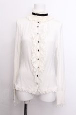 画像1: PUTUMAYO / ヘッドドレス付フリルカーディガン  白 S-26-07-04-019-PT-TO-HR-ZS (1)