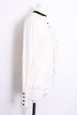 画像2: PUTUMAYO / ヘッドドレス付フリルカーディガン  白 S-26-07-04-019-PT-TO-HR-ZS (2)