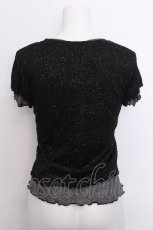 画像3: lilLilly / レイヤードラメTシャツ  黒 S-26-07-04-025-LO-TO-HR-ZS (3)