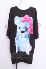 画像2: TRAVAS TOKYO / RIBBON BEAR BIG Tシャツ  黒 S-26-07-05-026-PU-TO-HR-ZS (2)
