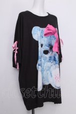 画像4: TRAVAS TOKYO / RIBBON BEAR BIG Tシャツ  黒 S-26-07-05-026-PU-TO-HR-ZS (4)