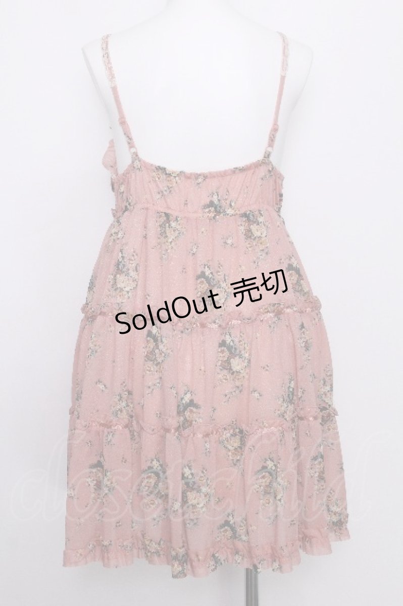 画像2: axes femme / 薔薇ブーケワンピース  ピンク S-26-07-05-034-AX-OP-HR-ZS (2)