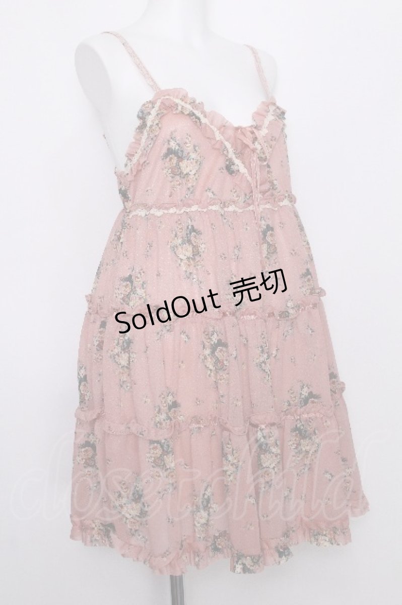 画像3: axes femme / 薔薇ブーケワンピース  ピンク S-26-07-05-034-AX-OP-HR-ZS (3)