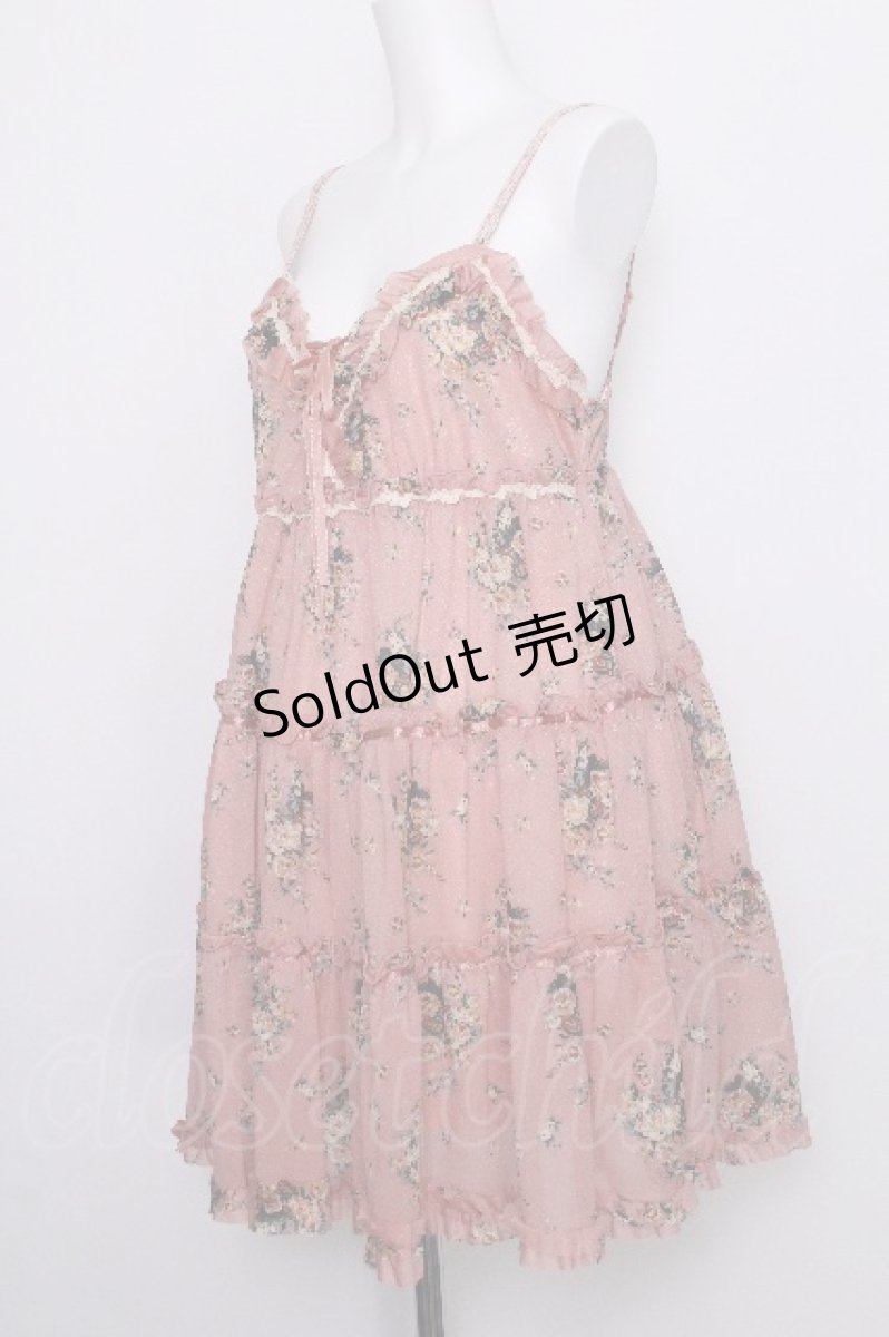 画像4: axes femme / 薔薇ブーケワンピース  ピンク S-26-07-05-034-AX-OP-HR-ZS (4)