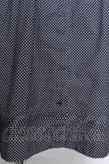 画像9: KETTY / 襟フリルドットワンピース  ネイビーＸ白 S-26-07-05-045-LO-OP-SA-ZS (9)