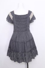 画像2: axes femme / レース半袖ワンピース  グレー S-26-07-05-047-AX-OP-HR-ZS (2)