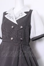 画像6: axes femme / 夜空刺繍襟ドッキングワンピース  黒ｘ白 S-26-07-05-048-AX-OP-HR-ZS (6)