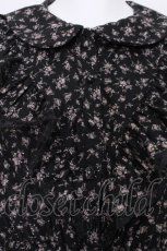 画像5: Ank Rouge / 小花柄シャーリングワンピース  黒 S-26-07-05-049-CA-OP-AS-ZS (5)