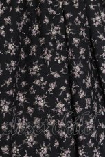 画像7: Ank Rouge / 小花柄シャーリングワンピース  黒 S-26-07-05-049-CA-OP-AS-ZS (7)
