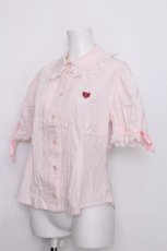 画像4: BABY,THE STARS SHINE BRIGHT /ロゴ刺繍ブラウス  ピンク S-26-07-05-008-BA-BL-AS-ZS (4)