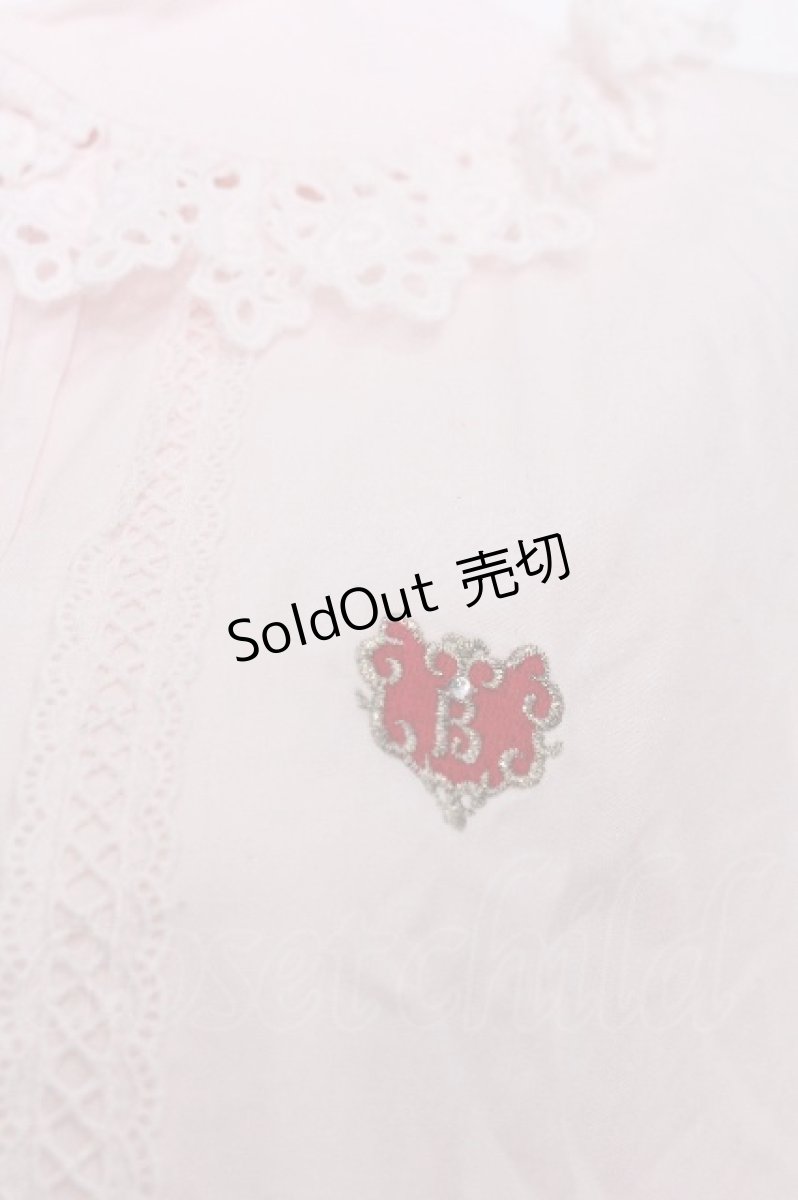 画像6: BABY,THE STARS SHINE BRIGHT /ロゴ刺繍ブラウス  ピンク S-26-07-05-008-BA-BL-AS-ZS (6)