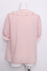 画像2: LOLITA / レースデザイン半袖ブラウス  ピンク S-26-07-05-009-LO-BL-HR-ZS (2)