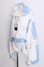 画像3: Amilige / ウサギ耳バイカラージャージトップス  白ｘサックス S-26-07-06-031-PU-TO-AS-ZS (3)