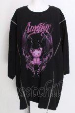 画像1: Amilige / Devil bat Bear ZIP Tシャツ  黒 S-26-07-06-037-PU-TS-AS-ZS (1)