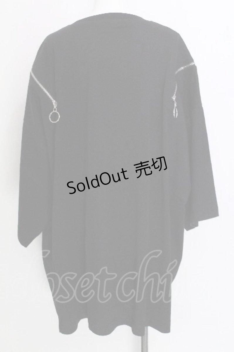 画像2: Amilige / Devil bat Bear ZIP Tシャツ  黒 S-26-07-06-037-PU-TS-AS-ZS (2)